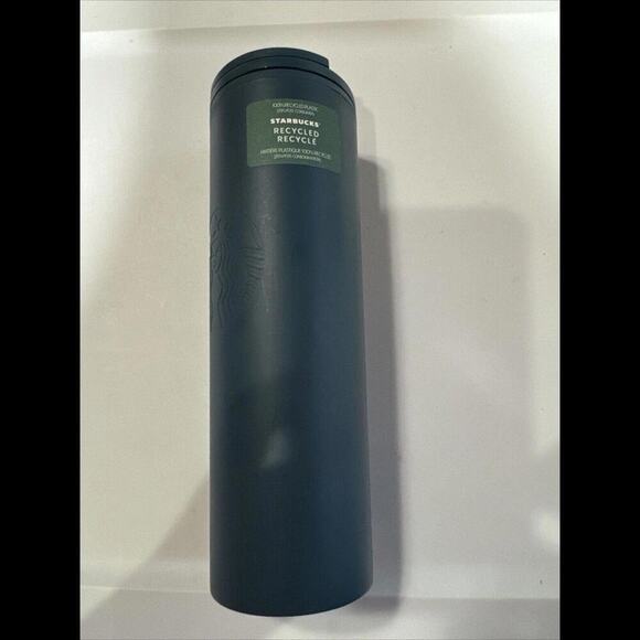 Starbucks Matte Blue tumbler Eco-Friendly 100% Recycled Plastic 16oz - NEW - Picture 2 of 7